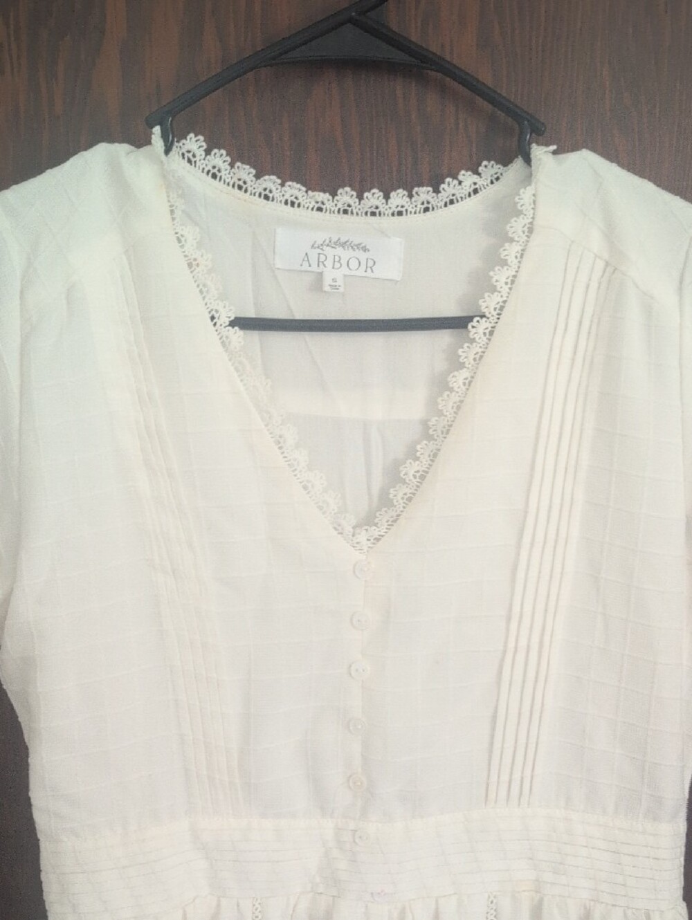 Arbor White V-Neck Tiered Maxi Dress - Picture 4 of 10